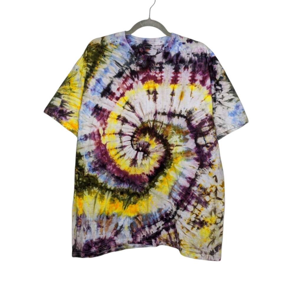 Hanes Custom Ice Tie Dye Swirl Y2K Vintage Style Art Nature VTG